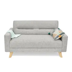 MICA - Sofa 2 Puestos Atenas 150X82 Plata