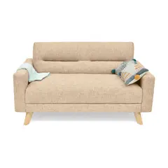MICA - Sofá Moderno Tela 2 Puestos Atenas 150 x 83 x 82 cm - Mueble