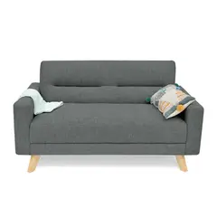 MICA - Sofá Moderno Tela 2 Puestos Atenas 150 x 83 x 82 cm - Mueble