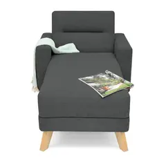 MICA - Poltrona Moderna Tela Atenas 83 x 85 x 167 cm - Mueble