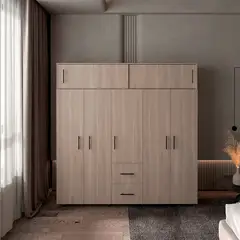 RTA MUEBLES - Clóset Moderno en Aglomerado 5 Puertas 2 Cajones 206 x 200.1 x 50.3 cm