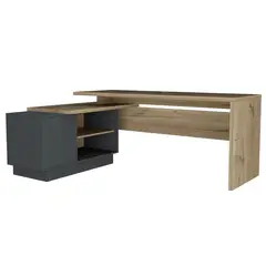 RTA MUEBLES - Escritorio Moderno 179 x 71.6 x 125.7 cm