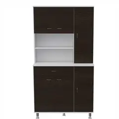 RTA MUEBLES - Mueble Auxiliar de Cocina Moderna en Aglomerado 60 x 169 x 35.1 cm