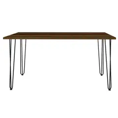 RTA MUEBLES - Mesa de Comedor Moderna para 6 Puestos en Aglomerado MDP Rectangular