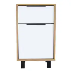RTA MUEBLES - Mesa de Noche Moderna de 1 Cajón 70 x 41 x 368 cm