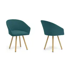 VENECIA - Silla de Comedor Moderna en Tela Morado (Incluye 1 Silla)