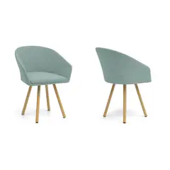 VENECIA - Silla de Comedor Moderna en Tela Morado (Incluye 1 Silla)
