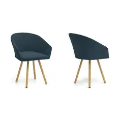 VENECIA - Silla de Comedor Moderna en Tela Morado (Incluye 1 Silla)