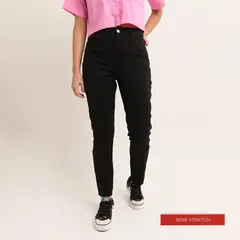 SYBILLA - Jean Mom Fit Tiro Alto Mujer