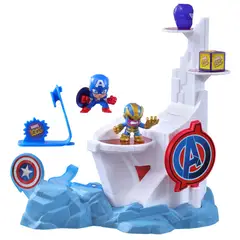 MARVEL - Figura de acción Stunt Squad Set de juego Tower Smash