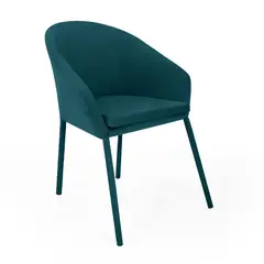 MICA - Silla de Comedor Moderna en Poliéster Gris (Incluye 1 Silla)