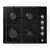 GENERAL ELECTRIC - Estufa empotrable a gas de 60 cm GE Appliances vidrio negro CGG6020V1