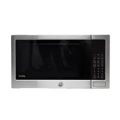 GENERAL ELECTRIC - Horno microondas GE Profile 31.1 lt Acero inoxidable con vidrio negro PEB110SFSS Función Grill