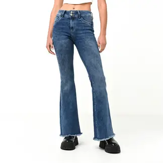 MOSSIMO - Jean Flare Mujer Tiro medio
