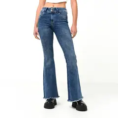MOSSIMO - Jean Flare Mujer Tiro medio