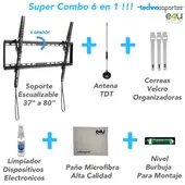 TECHNOSOPORTES - Soporte de TV Inclinable Universal Hierro 37/80 cm