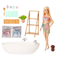 BARBIE - Muñeca Barbie: Baño de burbujas