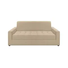 AMOBLANDO - Sofá Moderno en Tela 2 Puestos Alondra Beige 186 x 88 x 82 cm - Mueble