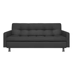 AMOBLANDO - Sofá Cama Moderno en Tela 3 Puestos Sophie 205 x 80 x 53 cm