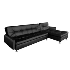 AMOBLANDO - Sofá Cama Moderno en Cuerina 3 Puestos Sophie 272 x 80 x 53 cm