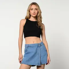 DENIMLAB - Falda short mini Mujer de Algodón