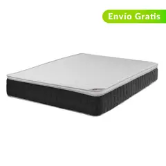 COLCHONES SPRING - Colchón con Base Cama Sencillo Firmeza Media Ortopédico Resortado con Pillow ORX Vital 100 x 190 cm + Almohada + Protector