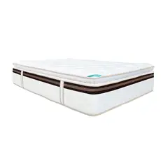 COLCHONES SPRING - Colchón Doble Firmeza Media Ortopédico Resortado con Pillow Advance 140 x 190 cm + Almohada + Protector