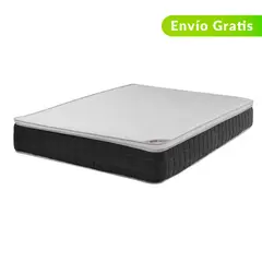 COLCHONES SPRING - Colchón Doble Firmeza Media Ortopédico Resortado con Pillow ORX Vital 140 x 190 cm + Protector