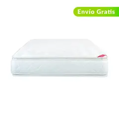 COLCHONES SPRING - Colchón Doble Firmeza Media Ortoédico con Doble Pillow Resortado Supreme 140 x 160 cm + Protector