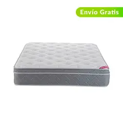 COLCHONES SPRING - Colchón Sencillo Firmeza Suave Ortopédico con Pillow Resortado Fenix 100 x 190 cm + Protector + Almohada - 0% Interés a 3 Cuotas Pagando con tu CMR Banco Falabella