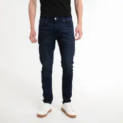 BEARCLIFF - Jean 5 Bolsillos para Hombre Super skinny Largo 32