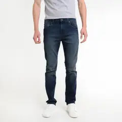 BEARCLIFF - Jean 5 Bolsillos Hombre Slim de Algodón Largo 32