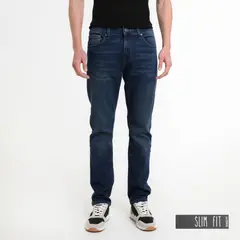 BEARCLIFF - Jean 5 Bolsillos Hombre Slim de Algodón