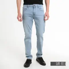 BEARCLIFF - Jean 5 Bolsillos Hombre Slim de Algodón