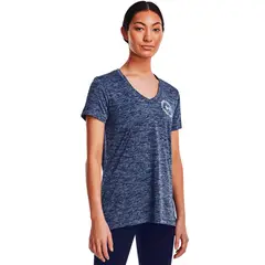 UNDER ARMOUR - Camiseta Tech Twist LC Crest para Mujer
