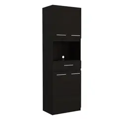 RTA MUEBLES - Mueble Auxiliar de Cocina para Microondas Moderna en Aglomerado 62 x 197 x 393 cm