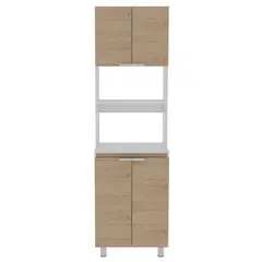 RTA MUEBLES - Mueble Auxiliar de Cocina para Microondas Moderna en Aglomerado 60 x 205 x 513 cm