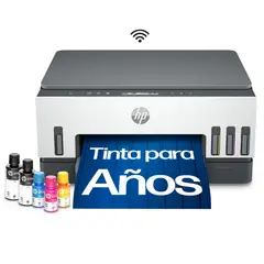 HP - Impresora Multifuncional Smart Tank 720 Tanque de Tinta, Color, Wi-Fi, Dúplex, App