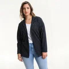 CARMAKOMA - Blazer para Mujer de Rayas