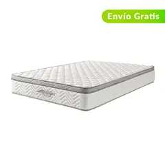 COLCHONES FANTASIA - Colchón Semidoble Firmeza Media Ortopédico Resortado con Pillow Nova 120 x 190 cm Colchones Fantasía - 0% Interés a 3 Cuotas Pagando con tu CMR Banco Falabella
