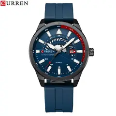 CURREN - Reloj Hombre kred5403 . Reloj Cuero azul