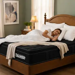 PULLMAN - Colchón Queen Firmeza Firme Resortes Pocket PULLPACK EURO 160 cm x 190 cm