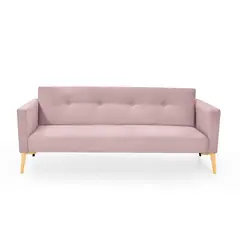 MICA - Sofá Moderno Poliéster 3 Puestos Vigan 196 x 78 x 80 cm - Mueble