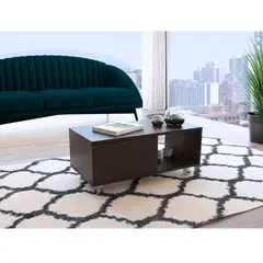 RTA MUEBLES - Mesa de Centro Moderna Cuadrada en Aglomerado MDP 80 x 35 x 40 cm RTA Design - Mueble.