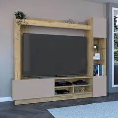 RTA MUEBLES - Centro de Entretenimiento de 204 x 175 x 36 cm, Mueble de TV Moderno para Televisor de Hasta 65 Pulgadas, RTA Muebles.