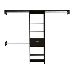 RTA MUEBLES - Clóset Moderno MANCHESTER en Aglomerado Sin puertas 1 Cajon 210.6 x 250 x 41.5 cm