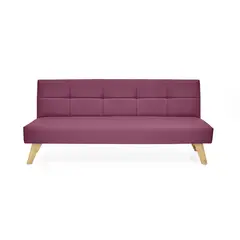 ROCA - Sofá Cama Moderno en Cuerina 3 Puestos Nevada 180 x 78 x 75 cm Mica