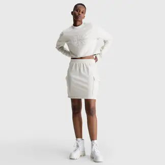 CALVIN KLEIN - Saco para Mujer de Algodón Crop
