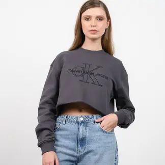 CALVIN KLEIN - Saco para Mujer de Algodón Crop
