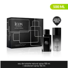 ANTONIO BANDERAS - Estuche Masculino The Icon Edp 100 ml + Deo150 ml